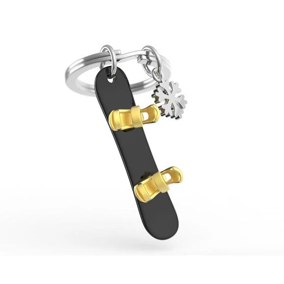 Metalmorphose Snowboard Keychain in Gift Box - Picture 1 of 4